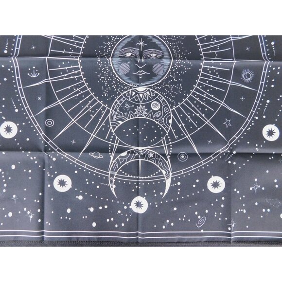 Celestial Moon Phase Altar Cloth 19x19 Tarot Mat Mystical Divination - Picture 9 of 9